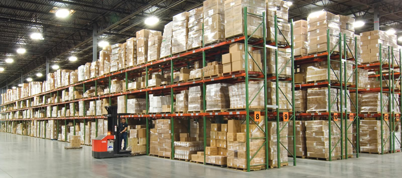 Industrial pallet racking warehouse in Greenville, South Carolina